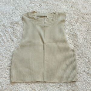 Aerie tan cropped tank top